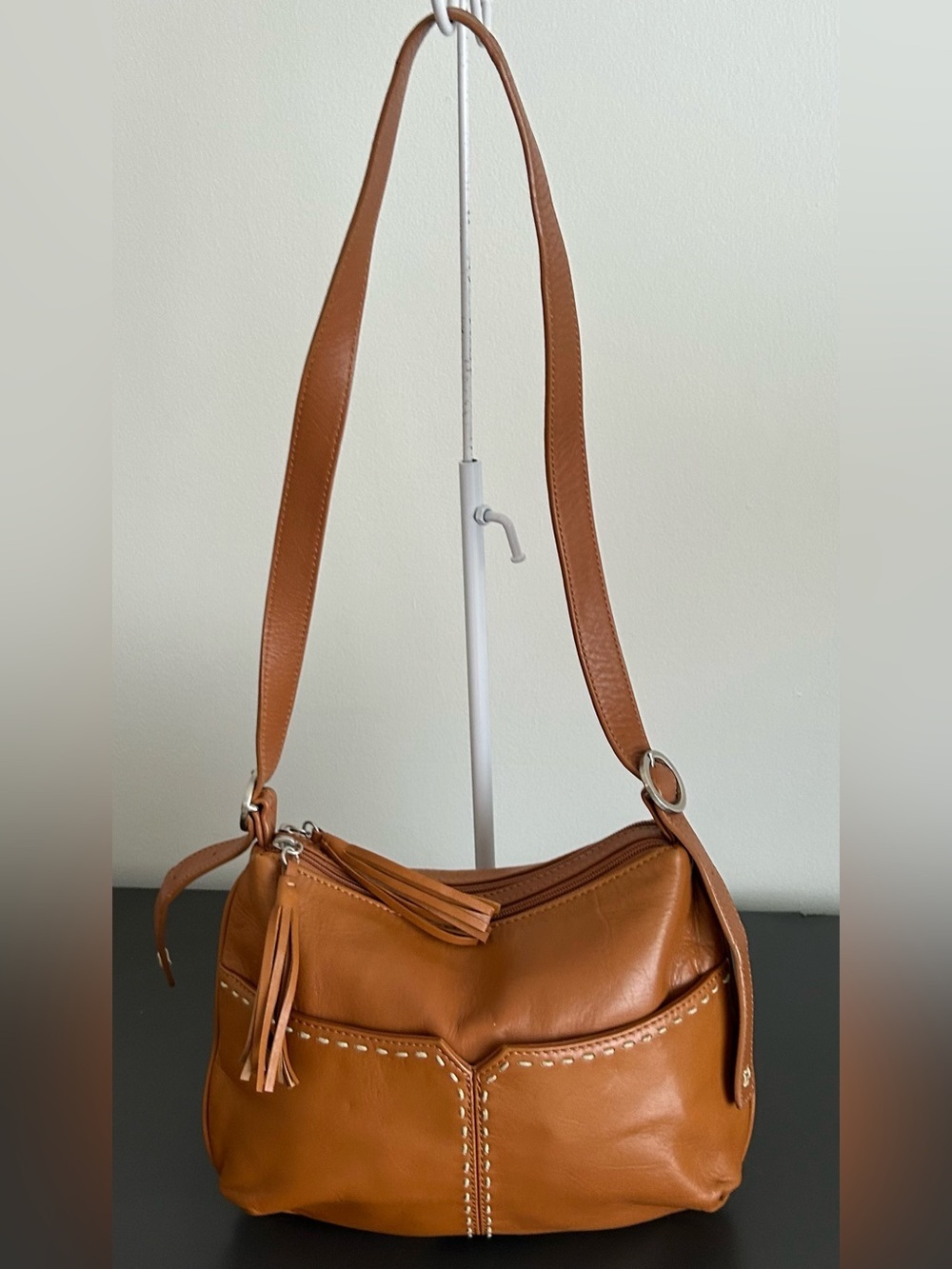 Sigrid Olsen Brown Leather Slouchy Hobo Shoulder Bag - Picture 3 of 13